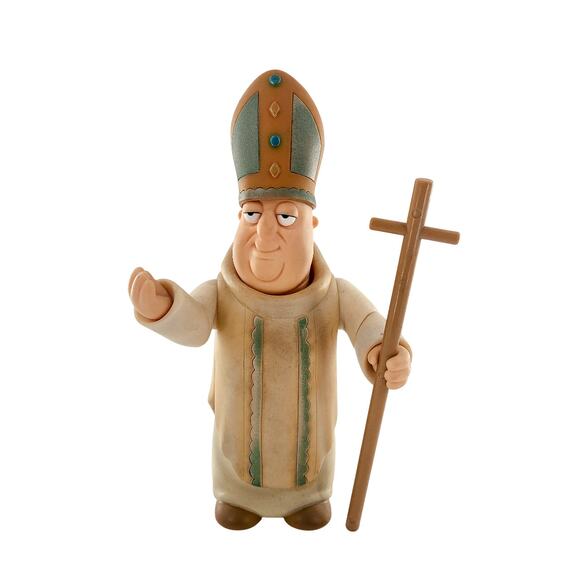 The Pope Family Guy Series 3 2005 Mezco Toys Action Figure with Hat and Staff - Picture 1 of 9